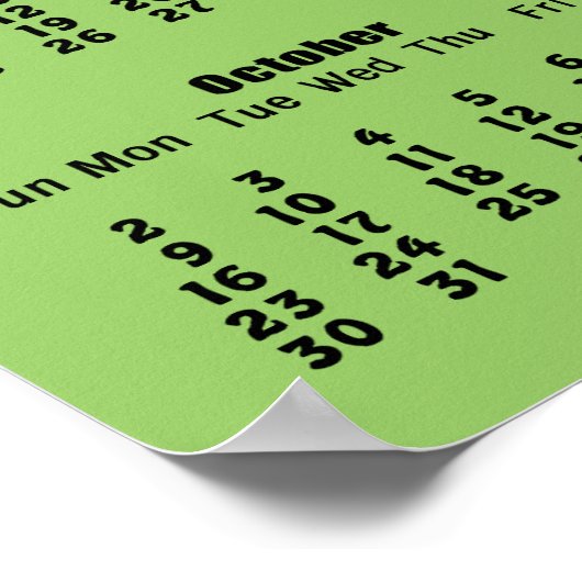 Madagaskar Giant Day Gecko 2011 Kalenderposter Poster (Ecke)