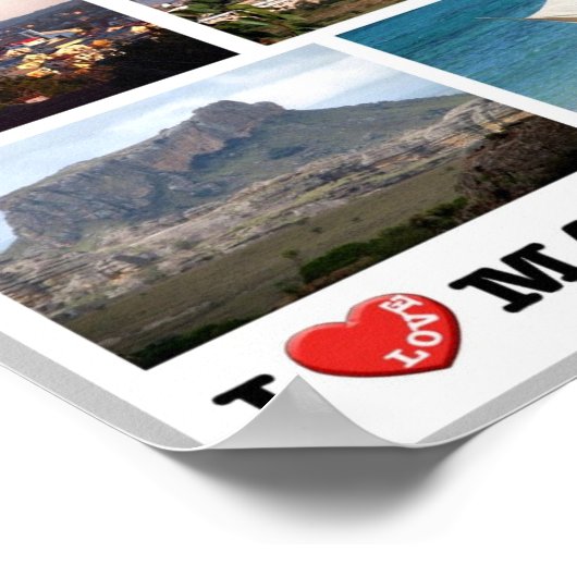 Madagaskar - I Liebe - Poster (Ecke)