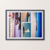 Madagaskar - I Liebe - Puzzle (Horizontal)