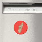 Madagaskar Karte Magnet (In Situ (Geschirrspüler))