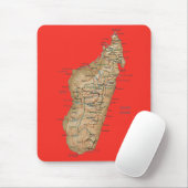Madagaskar-Karte Mousepad (Mit Mouse)