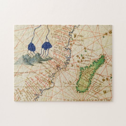 Madagaskar-Karte Puzzle (Horizontal)