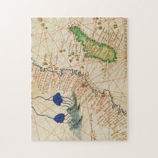 Madagaskar-Karte Puzzle (Vertikal)