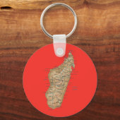 Madagaskar Karte Schlüsselanhänger (Vorderseite)