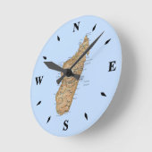 Madagaskar Karte Uhr (Winkel)