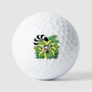 Madagaskar-Lemuren im Exotischen Dschungel Golfball