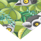 Madagaskar-Lemuren im Exotischen Dschungel Kurzer Tischläufer (Ecke)