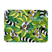 Madagaskar-Lemuren im Exotischen Dschungel Magnet (Horizontal)