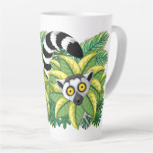 Madagaskar-Lemuren im Exotischen Dschungel Milchtasse (Rechte Ecke)