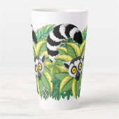 Madagaskar-Lemuren im Exotischen Dschungel Milchtasse (Vorderseite)