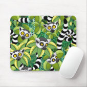 Madagaskar-Lemuren im Exotischen Dschungel Mousepad (Mit Mouse)