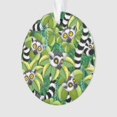 Madagaskar-Lemuren im Exotischen Dschungel Ornament (Vorderseite)