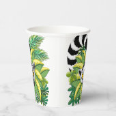 Madagaskar-Lemuren im Exotischen Dschungel Pappbecher (Rechts)