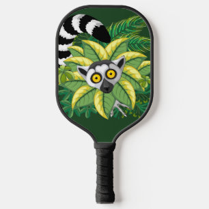 Madagaskar-Lemuren im Exotischen Dschungel Pickleball Schläger