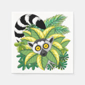 Madagaskar-Lemuren im Exotischen Dschungel Serviette (Vorderseite)