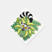 Madagaskar-Lemuren im Exotischen Dschungel Serviette (Ecke)