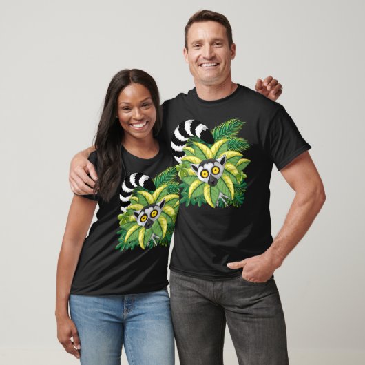 Madagaskar-Lemuren im Exotischen Dschungel T-Shirt (Unisex)