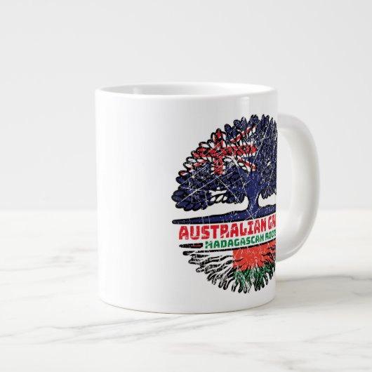 Madagaskar Madagaskar Australischer Baumbestand Jumbo-Tasse (Vorderseite Rechts)