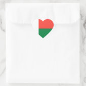 Madagaskar - Madagaskar Herz-Aufkleber (Tasche)