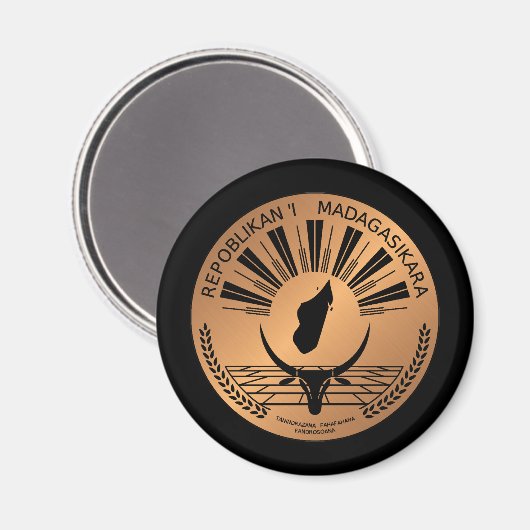 Madagaskar Magnet (Vorderseite/Rückseite)