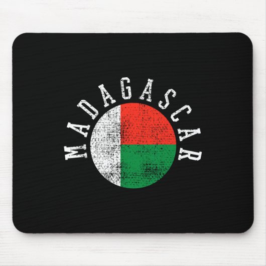 Madagaskar-Malagasy-Flagge Mousepad (Vorne)