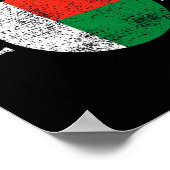 Madagaskar-Malagasy-Flagge Poster (Ecke)