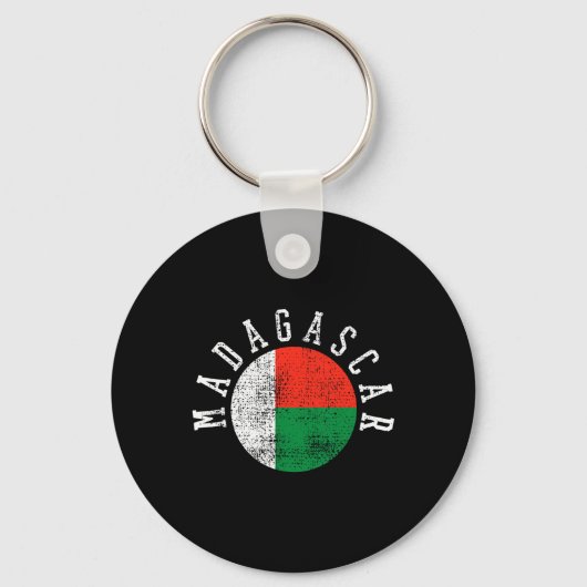 Madagaskar-Malagasy-Flagge Schlüsselanhänger (Vorderseite)