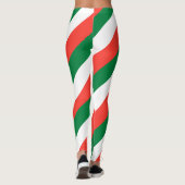 Madagaskar - Nationalfarben der Flaggen Diagonal g Leggings (Rückseite)