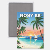 Madagaskar Nosy Be Travel Magnet (Vorderseite/Rückseite)