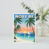 Madagaskar Nosy Be Travel Postkarte (Stehend Vorderseite)