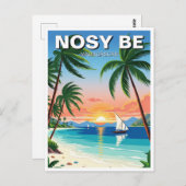 Madagaskar Nosy Be Travel Postkarte (Vorne/Hinten)