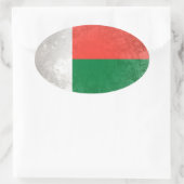 Madagaskar Ovaler Aufkleber (Tasche)
