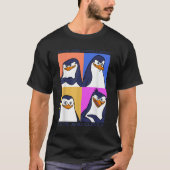Madagaskar-Pinguine, Niedlich und knuddelig Text-P T-Shirt (Vorderseite)