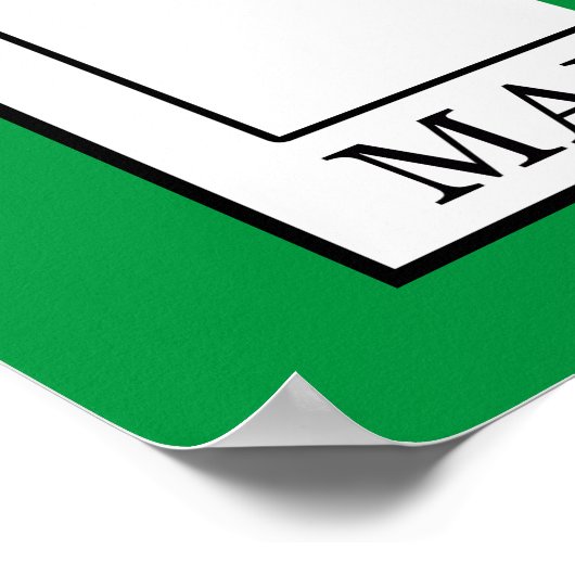 Madagaskar Poster (Ecke)