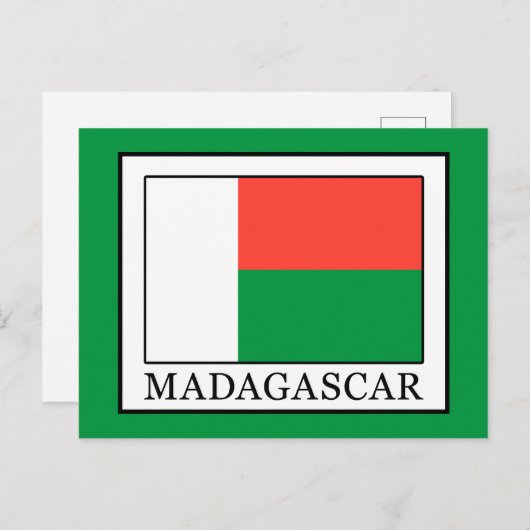Madagaskar Postkarte (Vorne/Hinten)