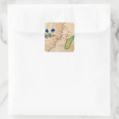 Madagaskar Quadratischer Aufkleber (Tasche)