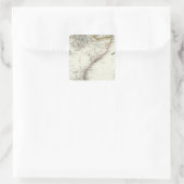 Madagaskar Quadratischer Aufkleber (Tasche)