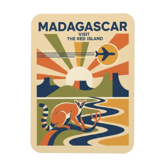Madagaskar Reise Magnet (Vertikal)