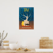 Madagaskar Reiseplakat Afrika Kunst Afrikanischer  Poster (Küche)
