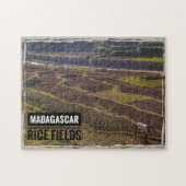 Madagaskar Reisfeld mit Ziege Puzzle (Horizontal)