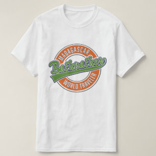 Madagaskar Rucksacktourist Welt Reisender T-Shirt