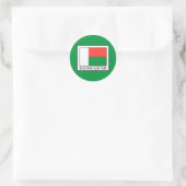 Madagaskar Runder Aufkleber (Tasche)