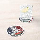 Madagaskar Runder Pappuntersetzer (Vor Ort)