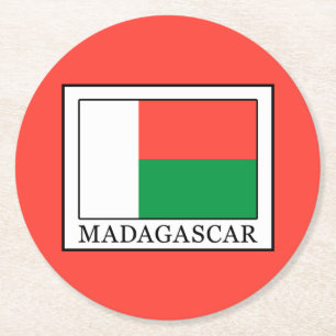 Madagaskar Runder Pappuntersetzer