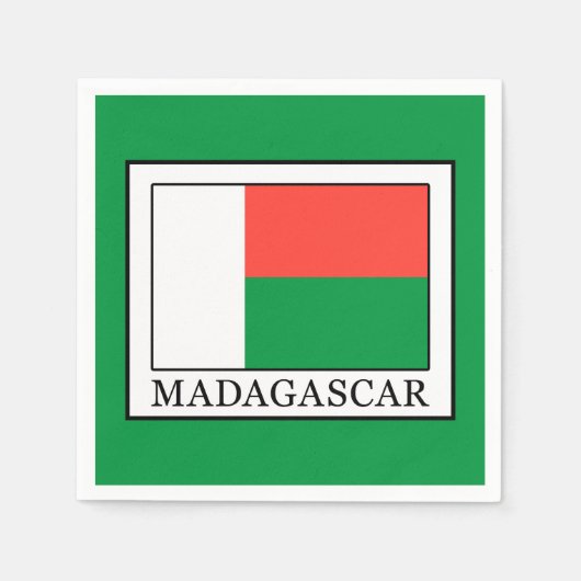 Madagaskar Serviette (Vorderseite)