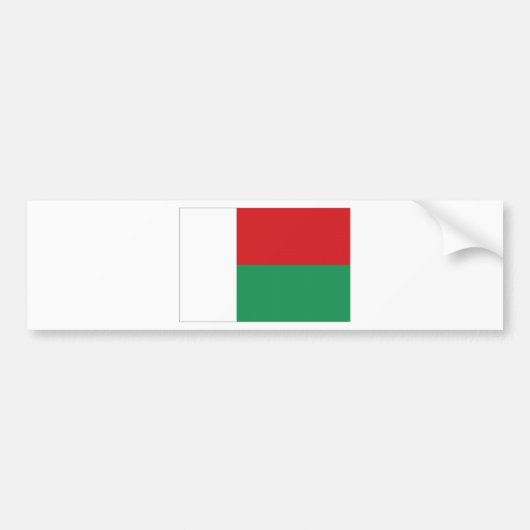 Madagaskar-Staatsflagge Autoaufkleber (Vorne)