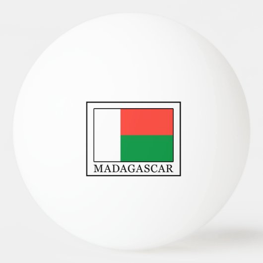 Madagaskar Tischtennisball (Vorderseite)