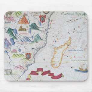 Madagaskar und afrikanische Ostküstenlinie Mousepad