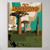 Madagaskar Vintage Travel Poster (Vorne)