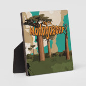 Madagaskar Vintage Travel Poster Fotoplatte (Vorderseite)